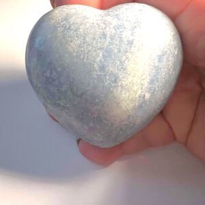 Blue Calcite Heart